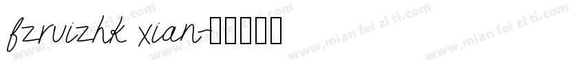 fzruizhk xian字体转换